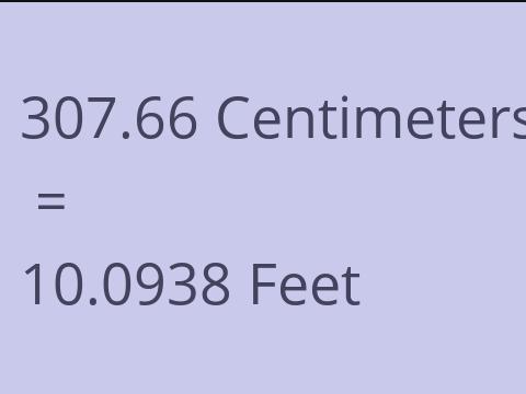 307.66 CM TO FEET