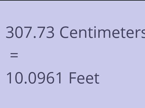 307.73 CM TO FEET