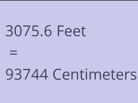 3075.6 FEET TO CM