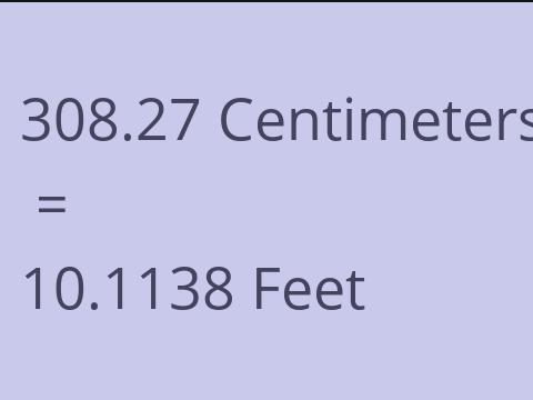 308.27 CM TO FEET