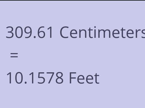 309.61 CM TO FEET