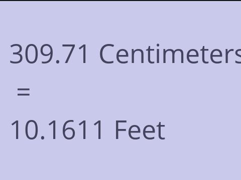 309.71 CM TO FEET