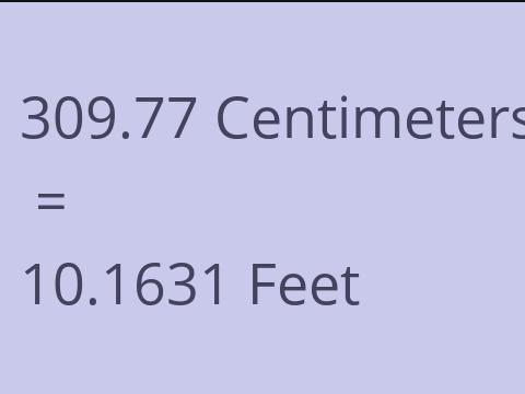 309.77 CM TO FEET