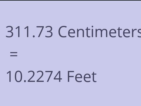 311.73 CM TO FEET