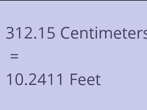 312.15 CM TO FEET