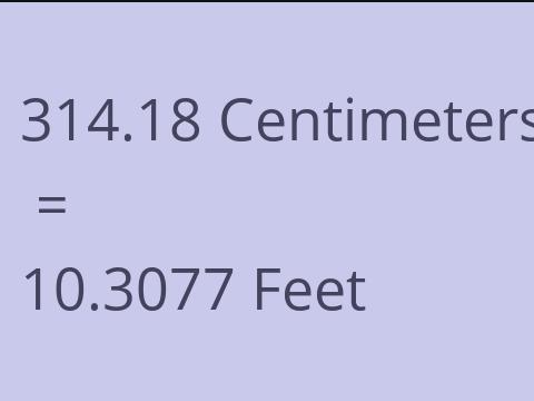 314.18 CM TO FEET