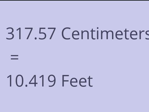 317.57 CM TO FEET