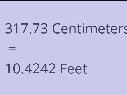 317.73 CM TO FEET