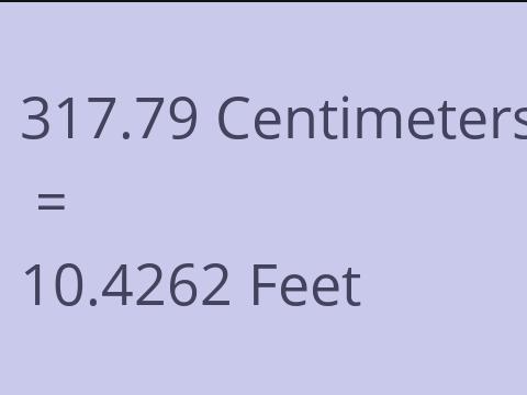 317.79 CM TO FEET