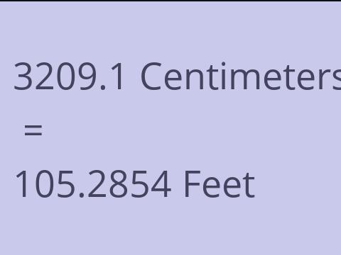 3209.1 CM TO FEET