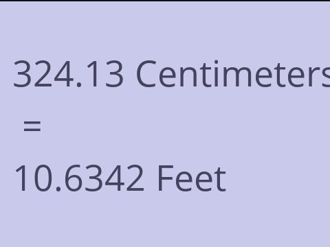 324.13 CM TO FEET