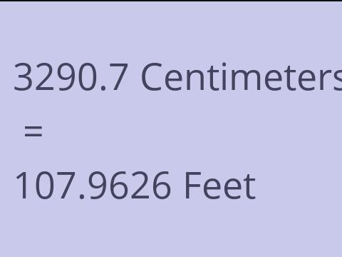 3290.7 CM TO FEET