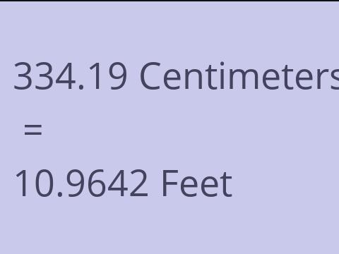 334.19 CM TO FEET