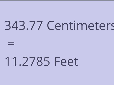 343.77 CM TO FEET