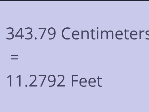 343.79 CM TO FEET