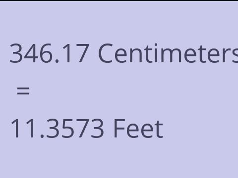 346.17 CM TO FEET