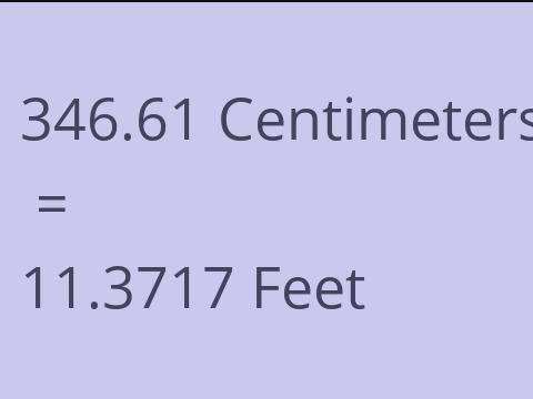 346.61 CM TO FEET