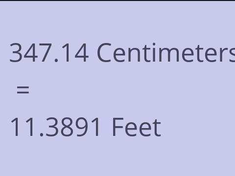 347.14 CM TO FEET