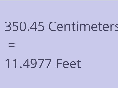 350.45 CM TO FEET