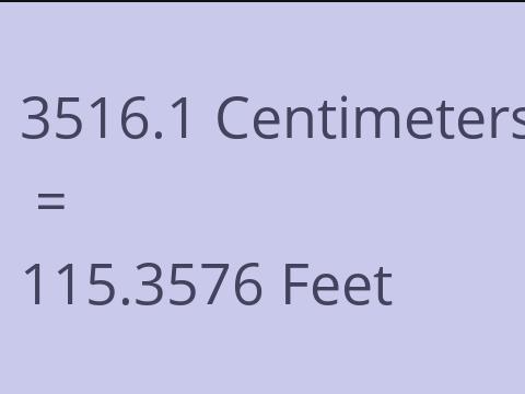 3516.1 CM TO FEET
