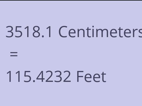 3518.1 CM TO FEET