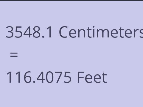 3548.1 CM TO FEET