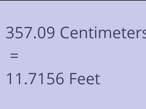 357.09 CM TO FEET