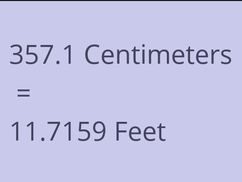 357.1 CM TO FEET