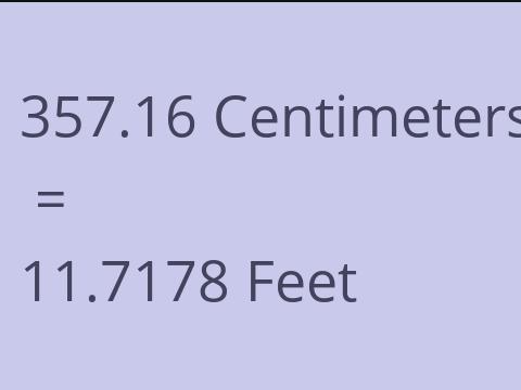 357.16 CM TO FEET