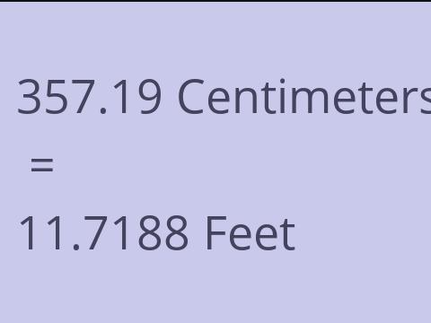 357.19 CM TO FEET