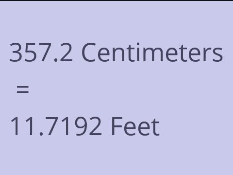 357.2 CM TO FEET