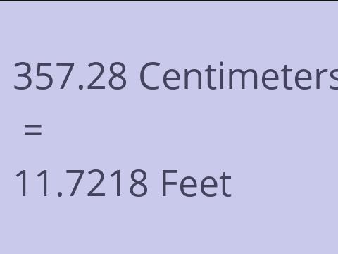 357.28 CM TO FEET