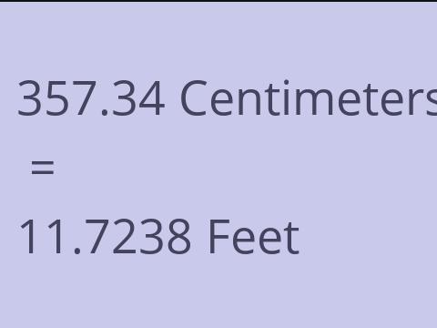 357.34 CM TO FEET