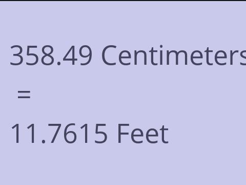 358.49 CM TO FEET