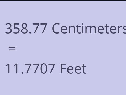 358.77 CM TO FEET