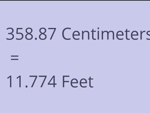 358.87 CM TO FEET