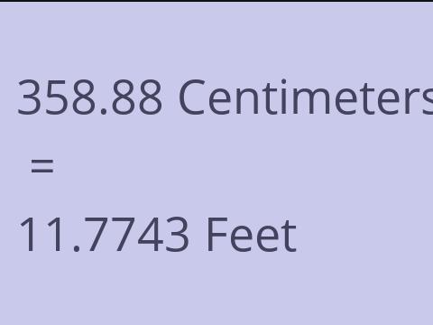 358.88 CM TO FEET