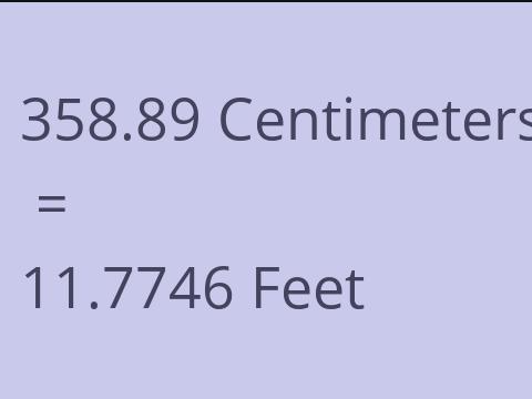 358.89 CM TO FEET