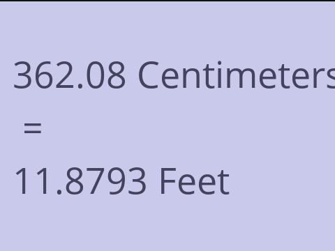 362.08 CM TO FEET