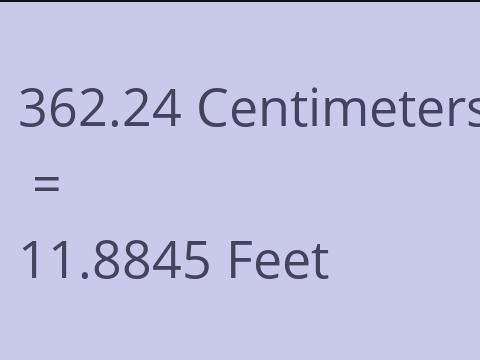 362.24 CM TO FEET