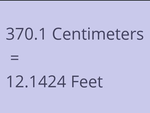 370.1 CM TO FEET