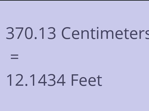 370.13 CM TO FEET