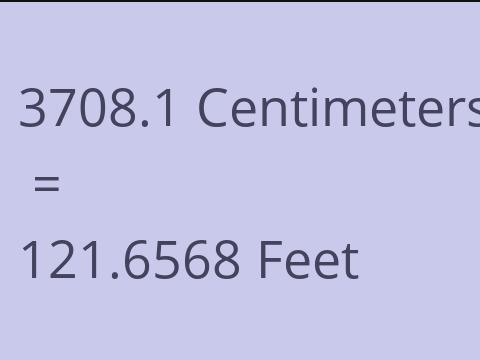 3708.1 CM TO FEET