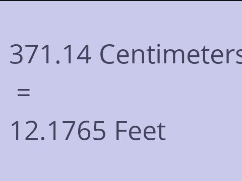 371.14 CM TO FEET