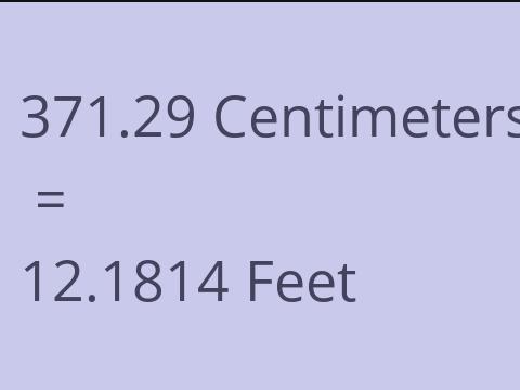 371.29 CM TO FEET