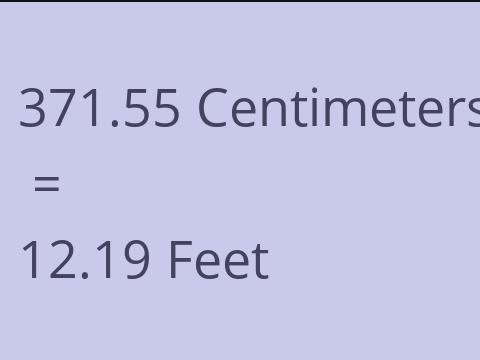 371.55 CM TO FEET