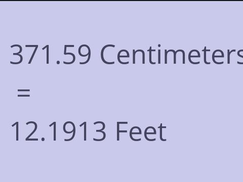 371.59 CM TO FEET