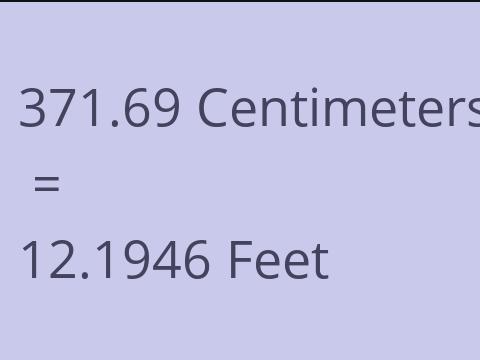 371.69 CM TO FEET