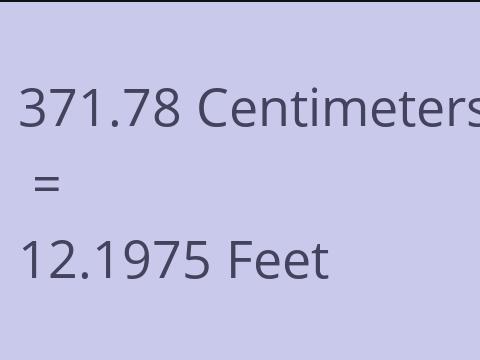 371.78 CM TO FEET