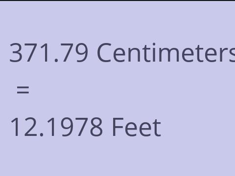 371.79 CM TO FEET